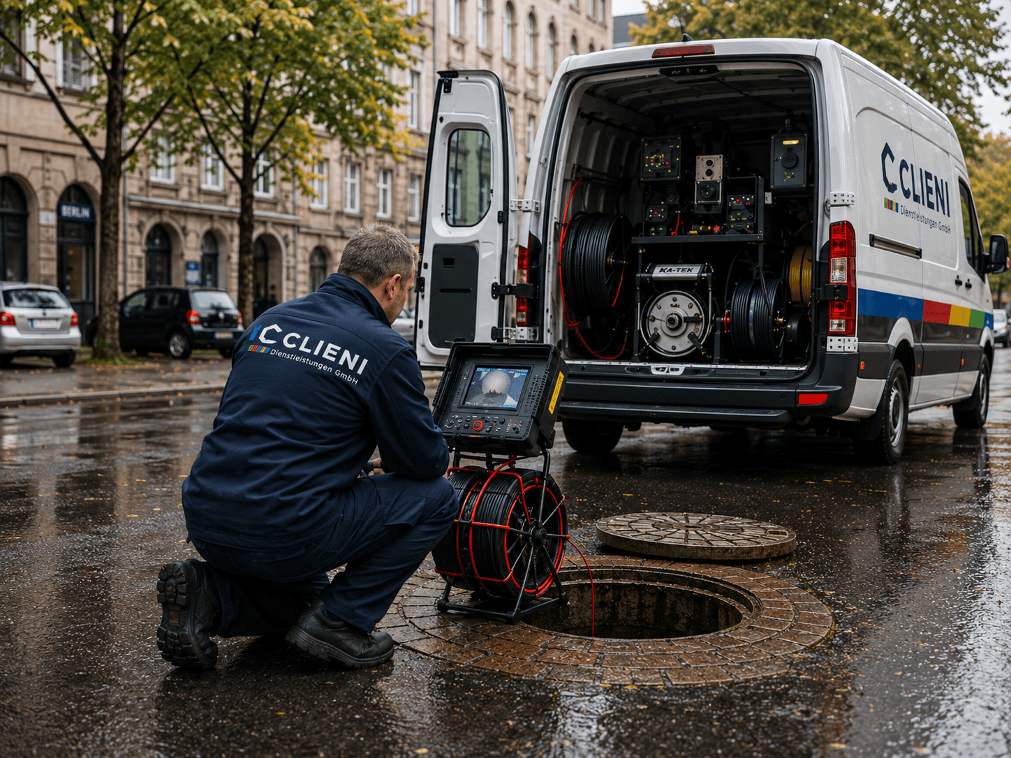 CLIENI Techniker im Einsatz